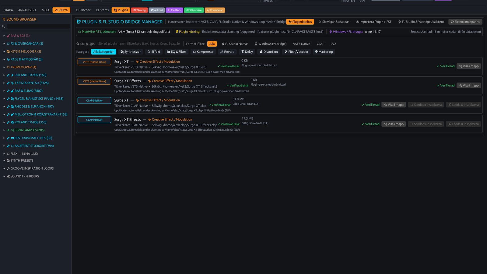 The plugin manager