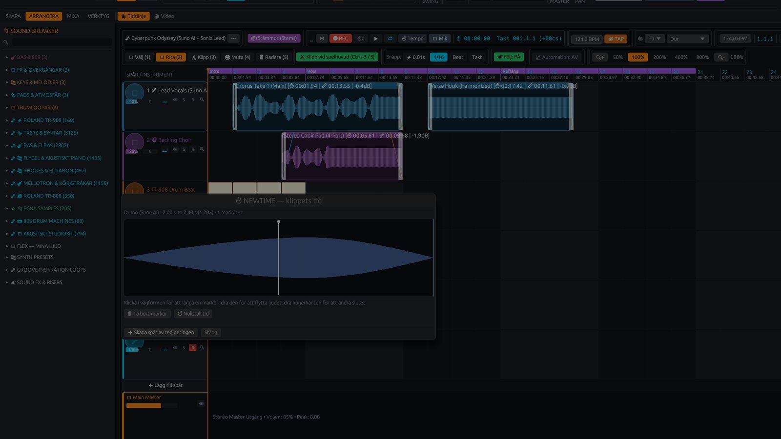 Newtime, the time editor